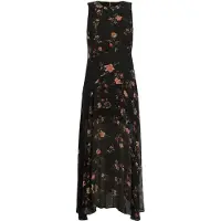 AllSaints Jules Tanana Dress Black Taglia: 2 | Abiti Midi Outlet | Donna | Nero