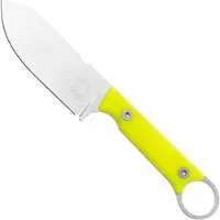 White River Knives White River Firecraft 3.5 Pro, Stonewashed Magnacut, Yellow G10, coltello da sopravvivenza, fodero in Kydex con acciarino