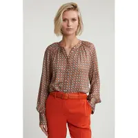 River Woods Orange/green Fantasy Blouse With Buttons Taglia: 40 | Magliette intime Outlet | Donna | Arancione