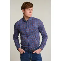 River Woods Slim Fit Checked Shirt Red/blue Taglia: 3XL | Camicie Casual Outlet | Uomo | Rosso
