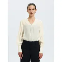 Selected Camicetta A Maniche Lunghe Donne Beige 40