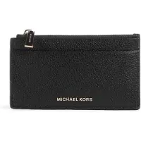 Michael Kors portacarte da donna con logo lettering in metallo sul davanti nero