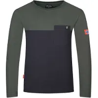 TROLLKIDS Kid's Bergen Longsleeve Maglia a manica lunga Bambini (176, grigio)