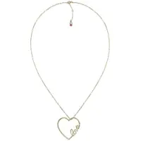 Tommy Hilfiger Collana Lunga In Acciaio Con Cuore — Collana