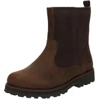 Timberland per ragazzo. TB1A25G92421 Stivali in pelle marrone Courma (34), Basso, Cerniera, Casual, moda per bambini