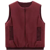Jeanne Baret Women's Rochefort Cargo Vest Gilet sintetico Donna (38, rosso)