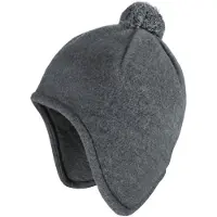 Maximo Kids' Mini Inkbeanie with Pom-pom Berretto Bambini (45-47 cm, grigio)