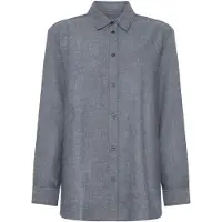 KnowledgeCotton Apparel Women's Regular Fit Heavy Twill Camicetta Donna (S, grigio)