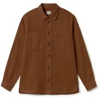 TWOTHIRDS Taylor Camicia Uomo (S, marrone)