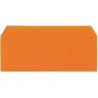 Wago Piastra terminale da 2,5 mm arancione - Piastra terminale/di separazione per morsettiera 280-309