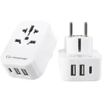 Lifeventure Adattatore Da Presa Mondiale A Europea Con Usb