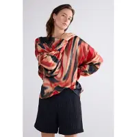 Summum Woman Top Batsleeves Blury Print Multicolour Taglia: 42 | Magliette intime Outlet | Donna