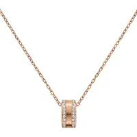 Daniel Wellington Collana Elan Lumine In Bronzo Scintillante Con Ciondolo A Cerchio — Collana