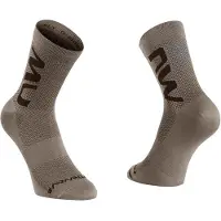 Northwave Extreme Air Mid Sock Calze da ciclismo (36-39, marrone/grigio)