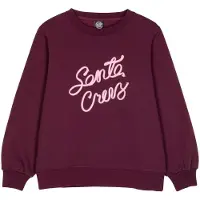 Santa Cruz Women's Ribbon Script Front Crew Maglione Donna (16, lilla)