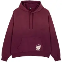 Santa Cruz Women's Imprint Moon Dot Hood Felpa con cappuccio Donna (16, lilla/rosso)