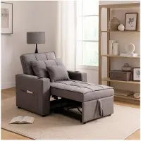 HTI Poltrona relax Maritta grigio scuro