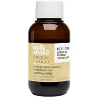 Milk shake The Gloss Colore Demi-Permanente a pH Acido, Tintura Demi-Permanente, 10.37 Biondo Chiaro Platino Viola Dorato, 60 ml