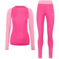 Kari Traa Women's Kaia Set Intimo lana merinos Donna (S, fuchsia)