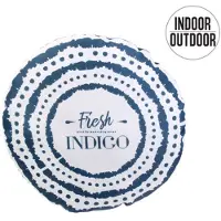 Home Deco Factory cuscini FRESCIA - Blu - Diam 40 cm