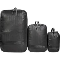 Tatonka Stuffsack Zip Set III Sacca (6 l, 1,5 l, 0,5 l, grigio/nero)