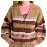 Roxy Women's Marble Tiles Stripe Maglione Donna (XXL, beige/marrone)