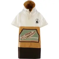 Wave Hawaii Poncho Campeche Poncho da surf (M, rosso)