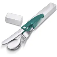 Victorinox Swiss Army Swiss Classic Picnic Set 6.7194.3FC1 Green, set di posate da 3 pezzi