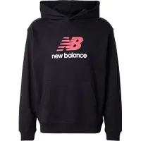New Balance Athletics French Terry Logo Hoodie Black Taglia: L | Felpe con cappuccio Outlet | Uomo | Nero