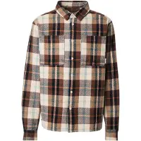 Iriedaily Camicia 'Chillax Lumber' crema / blu reale / marrone / marrone scuro