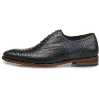 Floris van Bommel Scarpa stringata 'De Stapper 05' blu scuro
