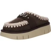 Mou per donna. MU.FW531001A Bounce clog suede - letter logo (38), Pelle, Marrone, Basso, Nessuno, Casual