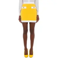 Moschino Heart Buttons Crêpe Miniskirt Yellow Taglia: 46 | Minigonne Outlet | Donna | Giallo