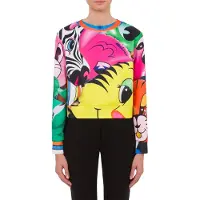 Moschino Inflatable Animals Technical Cotton Sweatshirt Multicolor Taglia: 42 | Maglie Sportivi Outlet | Donna