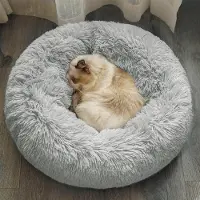 OEM Cuccia morbida per animali domestici, resistente alla compressione, lavabile, 60 cm, grigio chiaro
