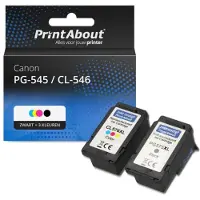 PrintAbout Cartuccia compatibile Canon PG-545 / CL-546 - Nero + 3 colori Multipack