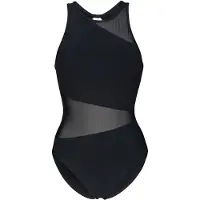 Arena Women's Mesh Angle Swimsuit Vent Back B Costume intero Donna (40, nero)