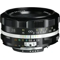 Voigtländer Color Skopar f/2.8 28mm SLII-S Nikon Nero