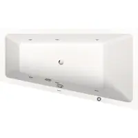 Duravit No.1 baignoire balnéo encastrée, trapèze, 1700x1000mm, Jet Protect, 1 inclinaison du dossier à droite, blanc, 760509000JP1000, 760509000JP1000