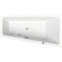 Duravit No.1 baignoire balnéo encastrée, trapèze, 1600x850mm, Jet Protect, 1 inclinaison du dossier à droite, blanc, 760507000JP1000, 760507000JP1000