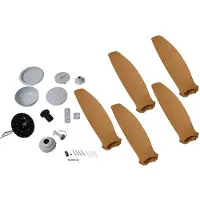 LUCANDE Ventilatore da soffitto LED Omendo, bianco, DC, silenzioso, CCT