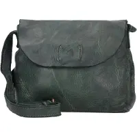 Harold's Submarine Borsa a tracolla Vera Pelle 21 cm verde
