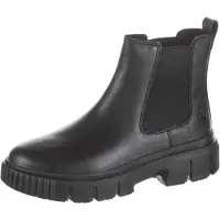Timberland per donna. TB0A5ZCG0011 Stivaletti Chelsea Field neri in pelle a metà polpaccio (39 W), Nero, Basso, Nessuno, Casual