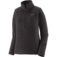 Patagonia - Pile tecnico donna con mezza zip - W's R1 Air Zip Neck Black - Taglia L - Nero