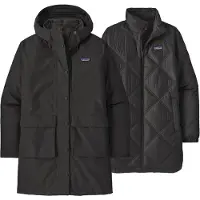 Patagonia - Parka 3 in 1 - W's Pine Bank 3-in-1 Parka Black per Donne in Pelle - Taglia XS - Nero