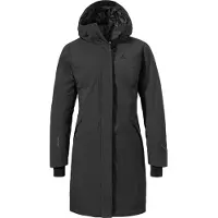 Schöffel Women's Insulated Coat Gregale Cappotto Donna (40, nero)