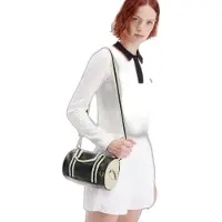 Fred perry per uomo. L9256 Mini borsa sportiva nera classica (OSFA), Nero, Casual, Poliestere