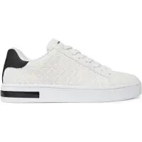 Armani Exchange per uomo. XM000140AF11916M0028 Scarpe da ginnastica bianche con monogramma (40), Basso, Stringhe, Casual