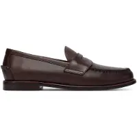 Ralph Lauren per uomo. 803978015001 Mocassini penny in pelle brunita marrone Alston (41), Basso, Nessuno, Casual, Classico
