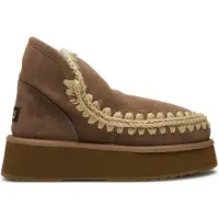 Mou Stivaletto Mini Eskimo Platform in camoscio